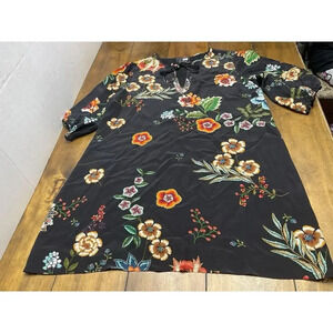 Johnny Was Zorya Floral Mini Dress Size Large